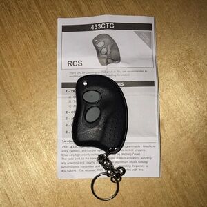 433CTG2 433MHz 2 Button Mini Key Chain Remote AM